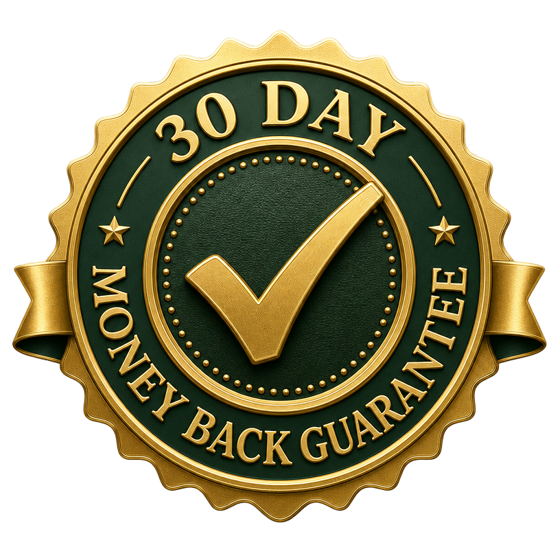 30 Day Money Back Guarantee